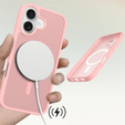 Etui Matt Case do iPhone 17, do MagSafe, półprzezroczyste różowe