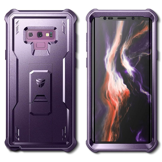 Etui pancerne do Samsung Galaxy Note 9, Dexnor Full Body, fioletowe