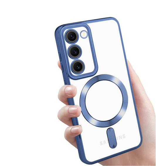 Etui do Samsung Galaxy S23 Plus, Electro MagSafe, granatowe + Szkło na ekran