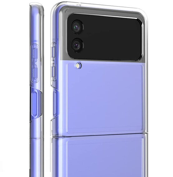 Etui Rubberized Hard PC Shell do Samsung Galaxy Z Flip3 5G,  Transparent