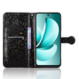 Etui Wallet Rhombus z klapką do Realme C71 – eleganckie i praktyczne, czarne