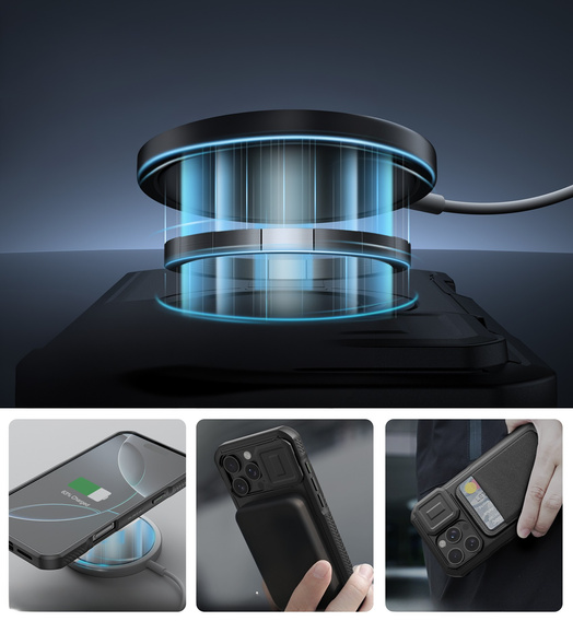 Etui Dexnor MagSafe z osłoną aparatu do iPhone 16 Pro Max