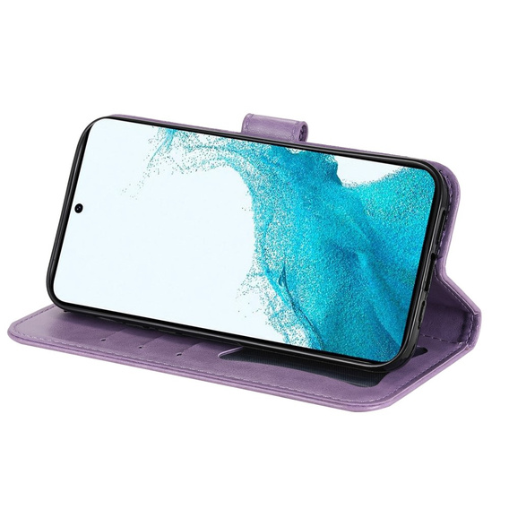 Etui z klapką do Samsung Galaxy A54 5G, Mandala, fioletowe