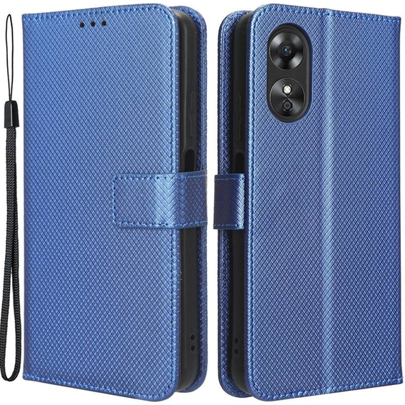 Etui z klapką do Oppo A17, Smart Magnet, niebieskie
