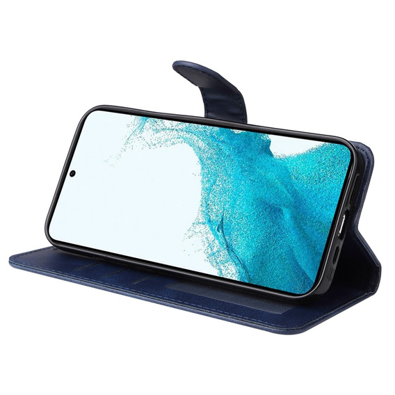 Etui z klapką do Samsung Galaxy A34 5G, Leather Wallet, granatowe