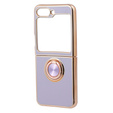 Etui do Samsung Galaxy Z Flip 5 5G, Electro Ring, fioletowe