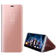 Etui do Samsung Galaxy A72 5G, Clear View, różowe rose gold