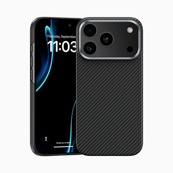 Etui BENKS Kevlar Armor Air Carbon Fiber 600D A070 do MagSafe do iPhone 17 Pro Max