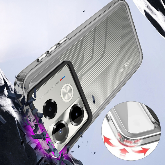 Etui do Infinix Note 40 Pro Plus, Fusion Hybrid, przezroczyste
