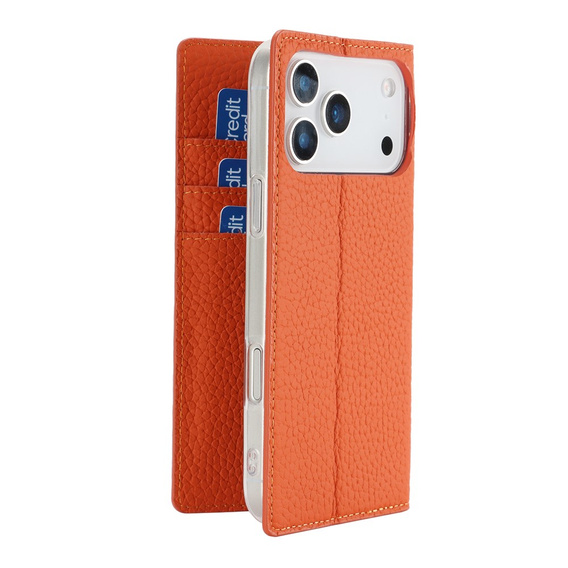 Etui z klapką Litchi Skin Grain do iPhone 17 Pro