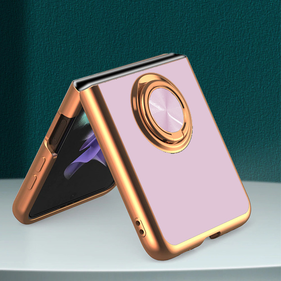 Etui do Samsung Galaxy Z Flip 4 5G, Electro Ring, fioletowe