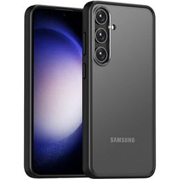 Etui do Samsung Galaxy S24, Fusion Hybrid, z ochroną aparatu, przezroczyste / czarne