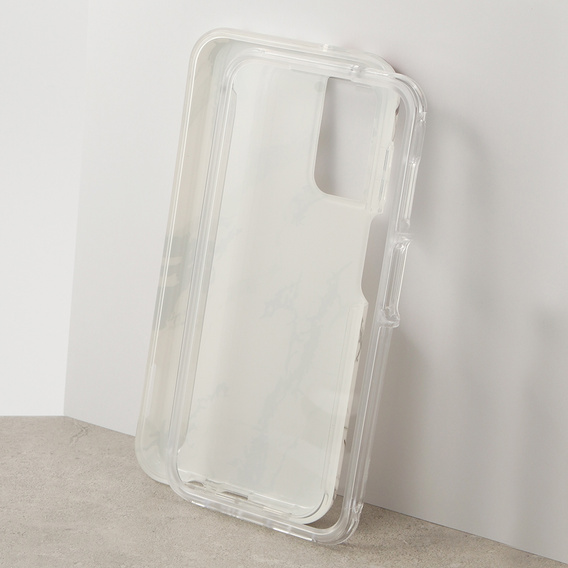 Etui do Samsung Galaxy A14 4G/5G, Suritch Full Body Marble, białe