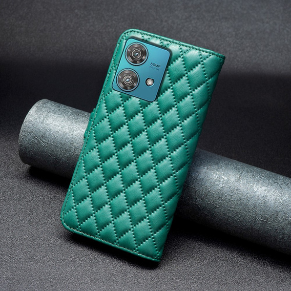 Etui z klapką do Motorola Edge 40 Neo, Wallet, BINFEN COLOR, zielone