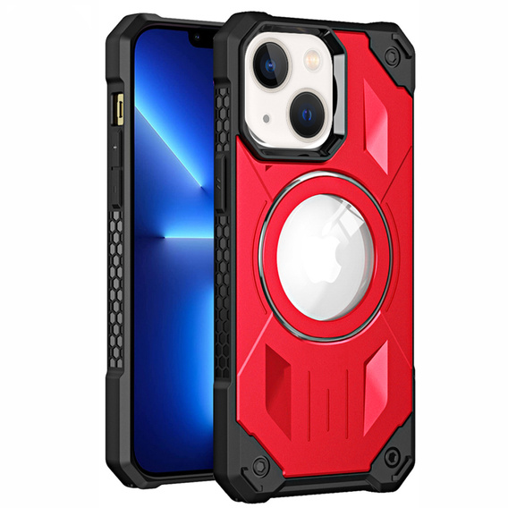 Etui do iPhone 13, Heavy Duty MagSafe, czerwone