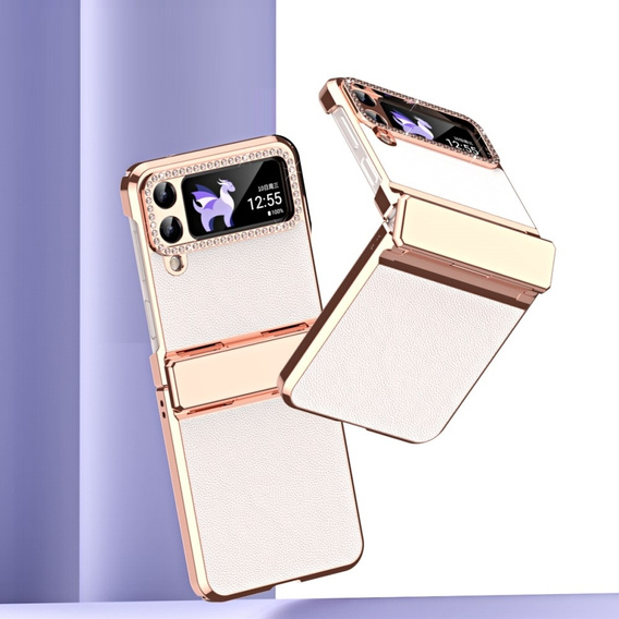 Etui do Samsung Galaxy Z Flip 4 5G, ElectroLeather, białe