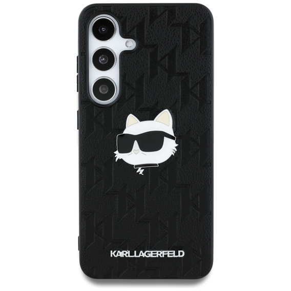 Etui Karl Lagerfeld do Samsung Galaxy S25 Ultra, Leather Monogram Choupette, czarne