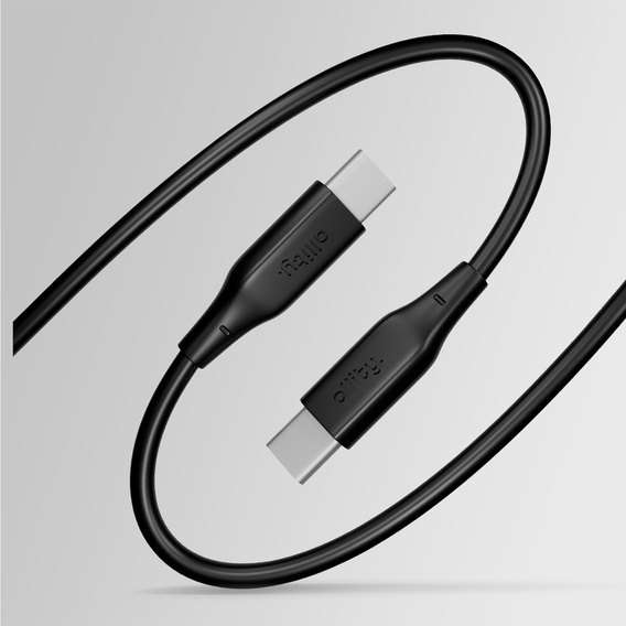 Przewód zasilający Allity USB-C 100W – 1 m - czarny