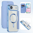 Etui z klapką do iPhone Air, RFID Wallet MagSafe z ochroną aparatu, niebieskie