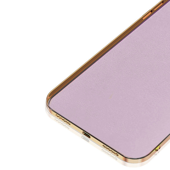 Etui do iPhone 14 Plus, Electro Ring, fioletowe