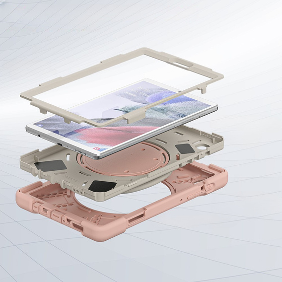 Etui dla dzieci do Samsung Galaxy Tab A7 Lite 8.7 T220/T225, Pancerne, dziecięce, Rose gold różowe