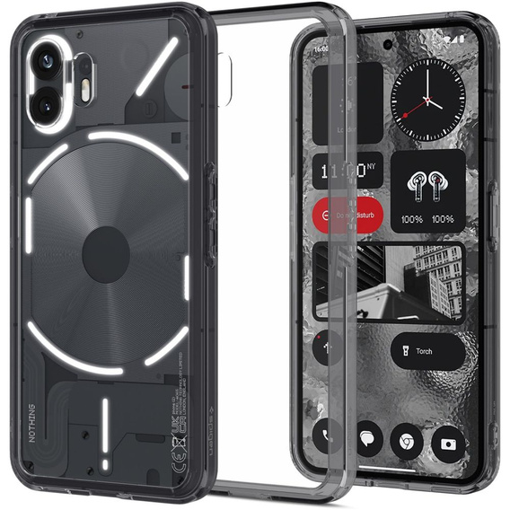 Etui Spigen do Nothing Phone 2, Ultra Hybrid, Space Crystal, Szare