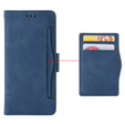 Etui z klapką do Honor 70 5G, Card Slot, granatowe