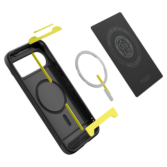 Etui Spigen do Google Pixel 10/10 Pro, Rugged Armor Mag MagSafe, Black