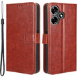 Etui z klapką do Infinix Hot 30i, Crazy Horse Wallet, brązowe