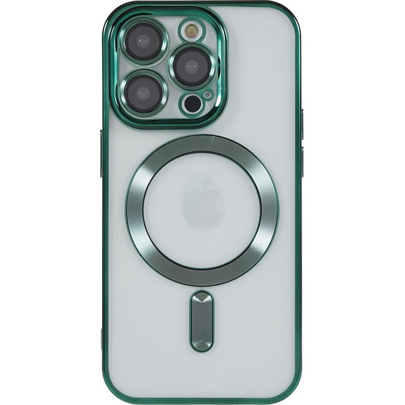 Zestaw Etui do iPhone 14 Pro Max, MagSafe Hybrid, zielone + Szkło