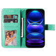 Etui z klapką do Xiaomi Redmi Note 12 5G / POCO X5 5G, Mandala, zielone