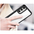 Etui do Samsung Galaxy S23 FE, Fusion Hybrid, przezroczyste / czarne