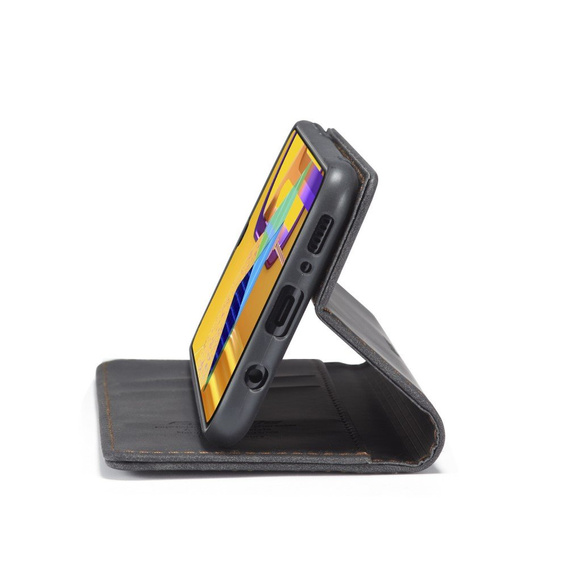 Etui CASEME do Samsung Galaxy M21, Leather Wallet Case, czarne