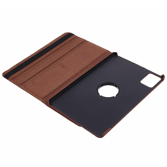 Etui do Lenovo Tab M11, Obrotowe 360, brązowe