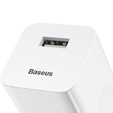 Baseus ładowarka sieciowa USB 3A z technologią QC 3.0 – biała