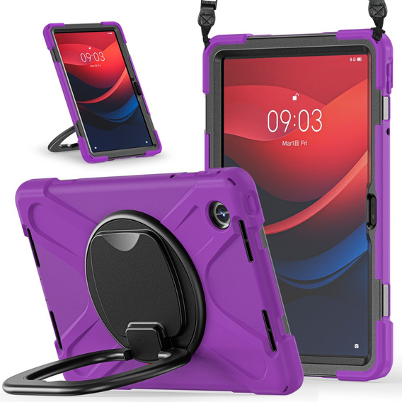 Etui dla dzieci do Lenovo Tab M11, pancerne, fioletowe