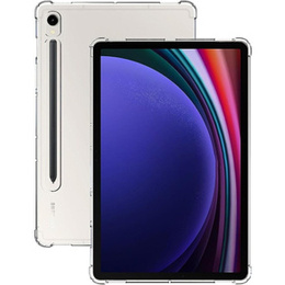 Etui do Samsung Galaxy Tab S9, z miejscem na rysik, Silikonowe, Przezroczyste