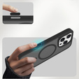 Etui ERBORD z MagSafe do iPhone 16 Pro, Matte Case, aktywny przycisk, matowe / czarne