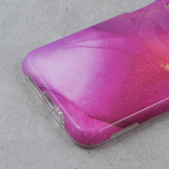 Etui do Samsung Galaxy A14 4G/5G, Suritch Full Body Marble, fioletowe
