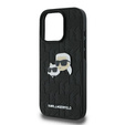 Etui Karl Lagerfeld Hardcase Monogram Karl & Choupette Head Pin do iPhone 16 Pro