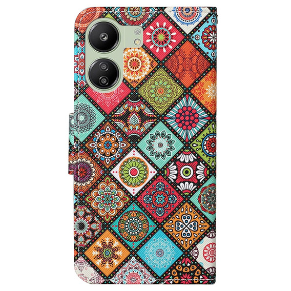 Etui z klapką do Xiaomi Redmi 13C / Poco C65, Wallet, Ethnic Style