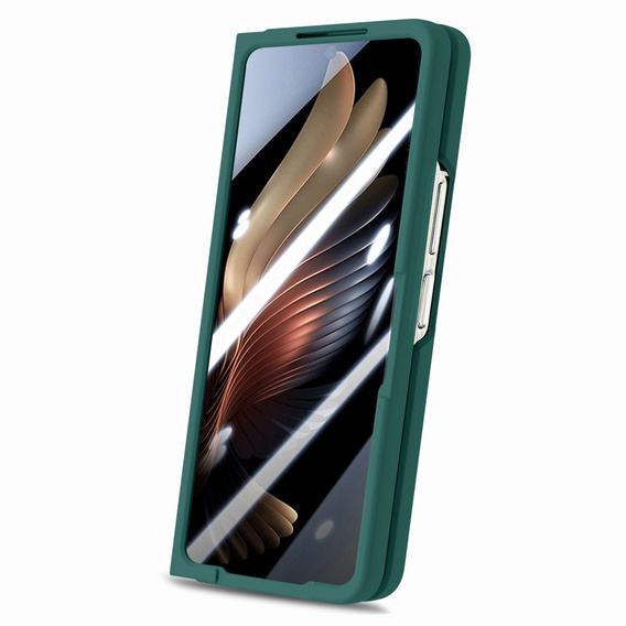 Etui do Samsung Galaxy Z Fold6 5G, z rączką, ciemnozielone