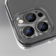Osłona ze szkłem na obiektyw do iPhone 15 Pro / 15 Pro Max, ERBORD, szara