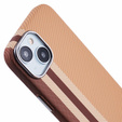 Etui do iPhone 13, Carbon Fiber MagSafe, żółte