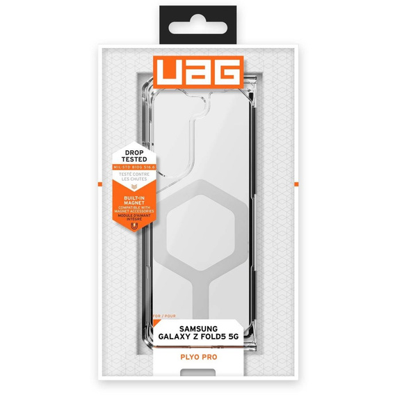 Etui Urban Armor Gear do Galaxy Z Fold 5 5G, Plyo MagSafe, przezroczyste