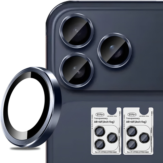 Szkło na aparat ERBORD OPTIK Pro – zestaw 2 szt. do iPhone 17 Pro / 17 Pro Max