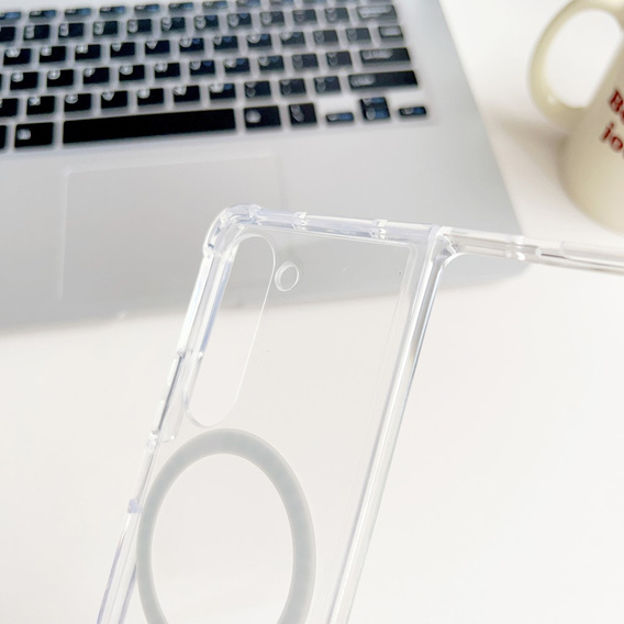Etui do Samsung Galaxy Z Fold5 5G do MagSafe, Dropproof magnetyczne przezroczyste