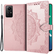 Etui z klapką do Xiaomi Redmi Note 12S, Mandala, różowe rose gold