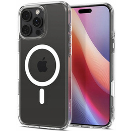 Etui z MagSafe Spigen do iPhone 16 Pro, Ultra Hybrid "T", Przezroczyste + Szkło