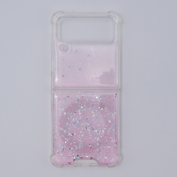 Etui do Samsung Galaxy Z Flip 4 5G, Sparkle, do Magsafe, różowe